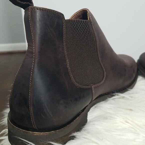 New! Warfield & Grand Brown Leather Chelsea Boot - Picture 5 of 11